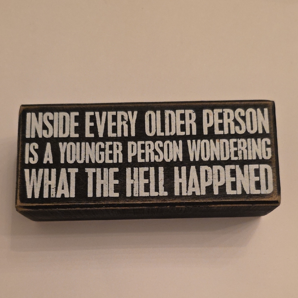 Black and White Wooden Sign